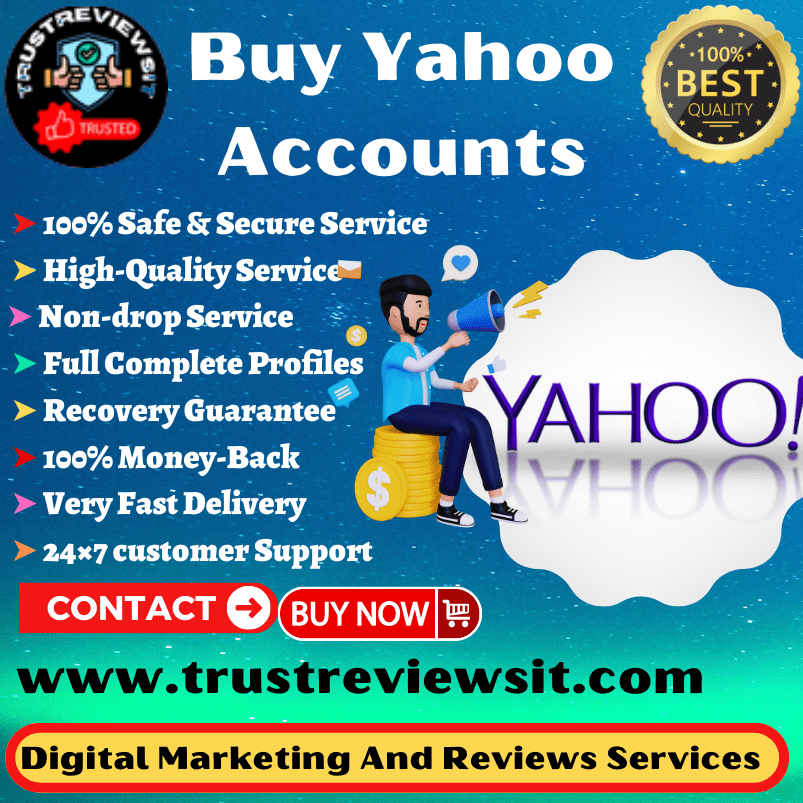 Buy Yahoo Accounts - 100% Verified For Sale and Good service and 30 days replacement warranty.