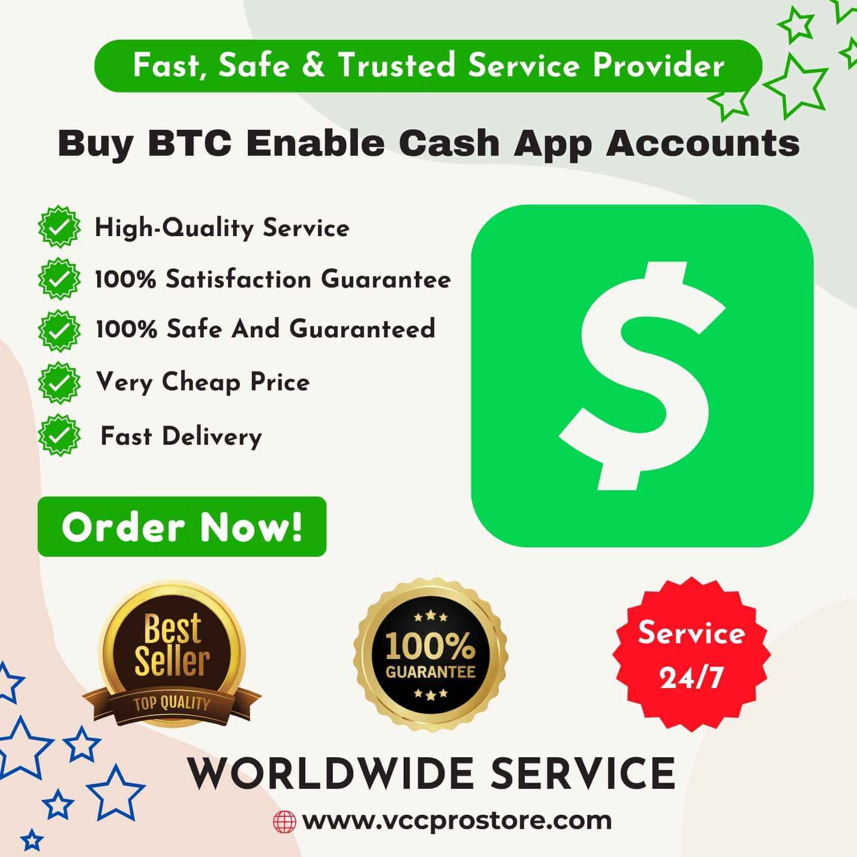 Buy BTC Enable Cash App Accounts - 100% Best Account 2024