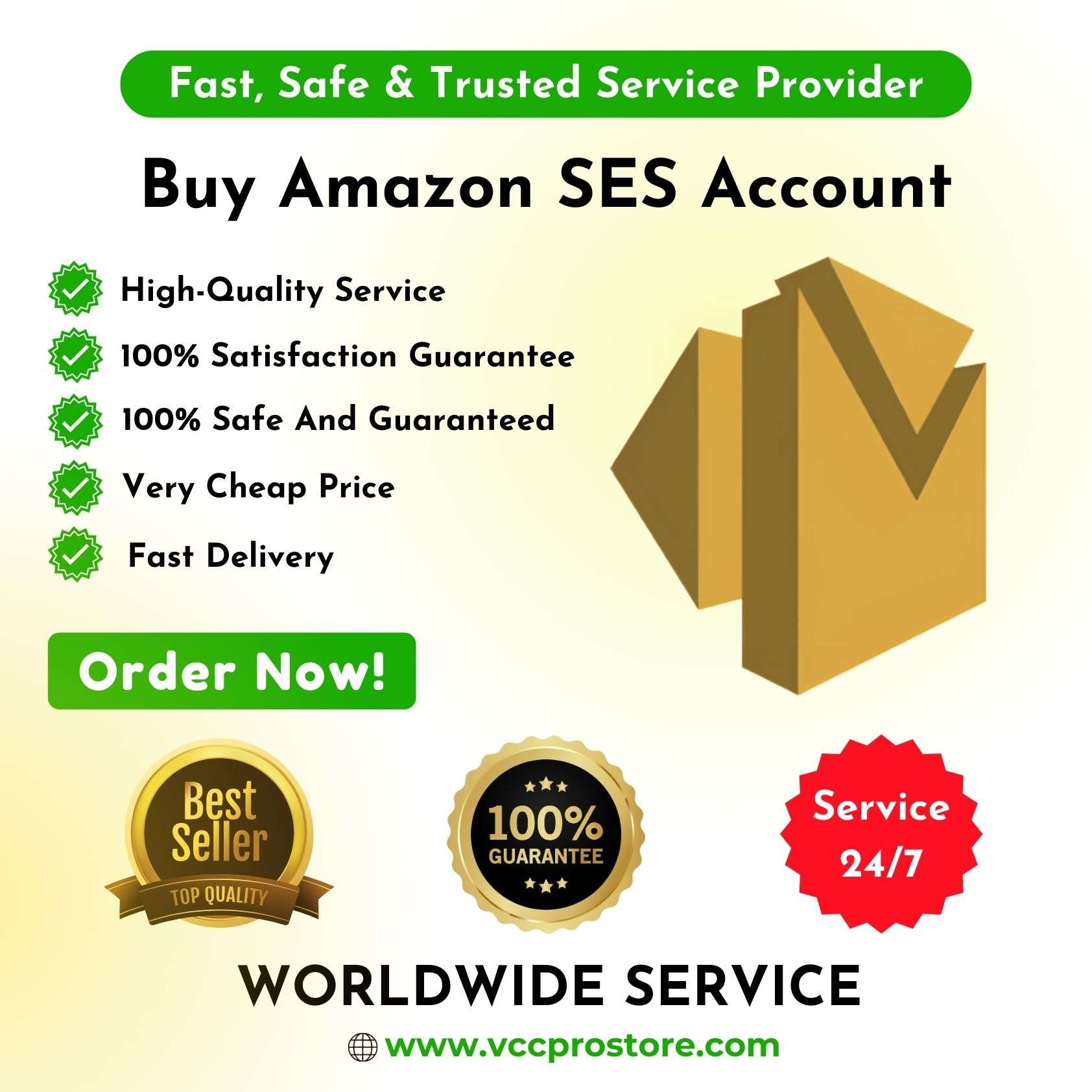 Buy Amazon SES Account with 50k & 100k Limit Approved 2024
