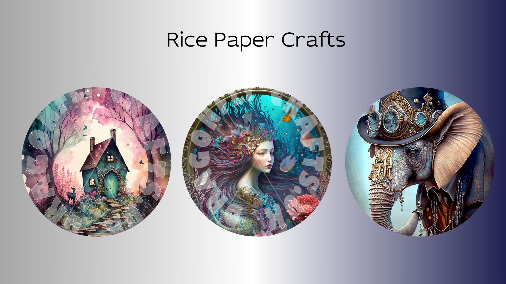 With a Wide Range of Paints and Rice Paper Crafts, You Can up Your Crafting Game