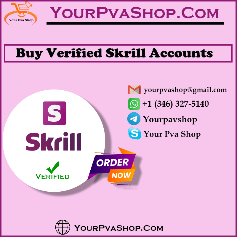 Buy Verified Skrill Accounts - Unlock Financial Freedom