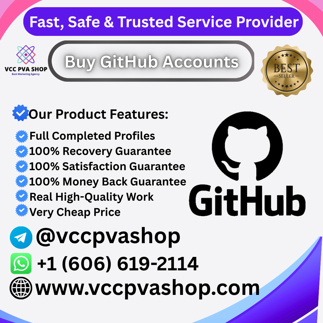 Buy GitHub Accounts - VCC PVA SHOP