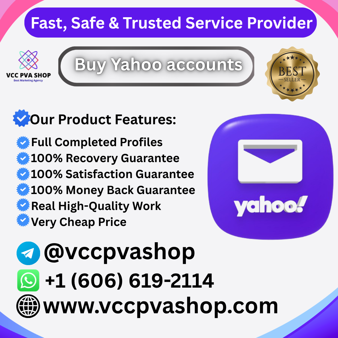 Buy Yahoo Accounts - VCC PVA SHOP