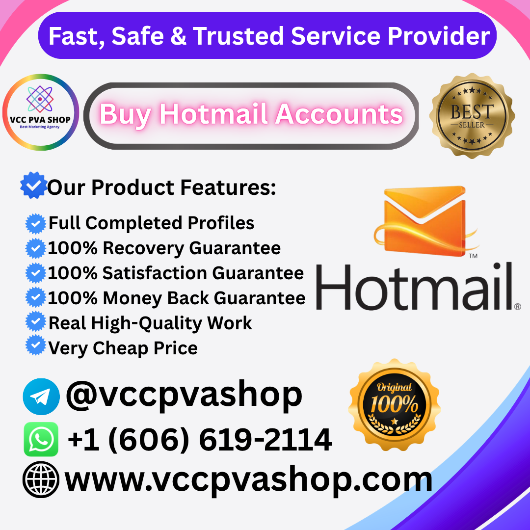 Buy Hotmail Accounts - VCC PVA SHOP