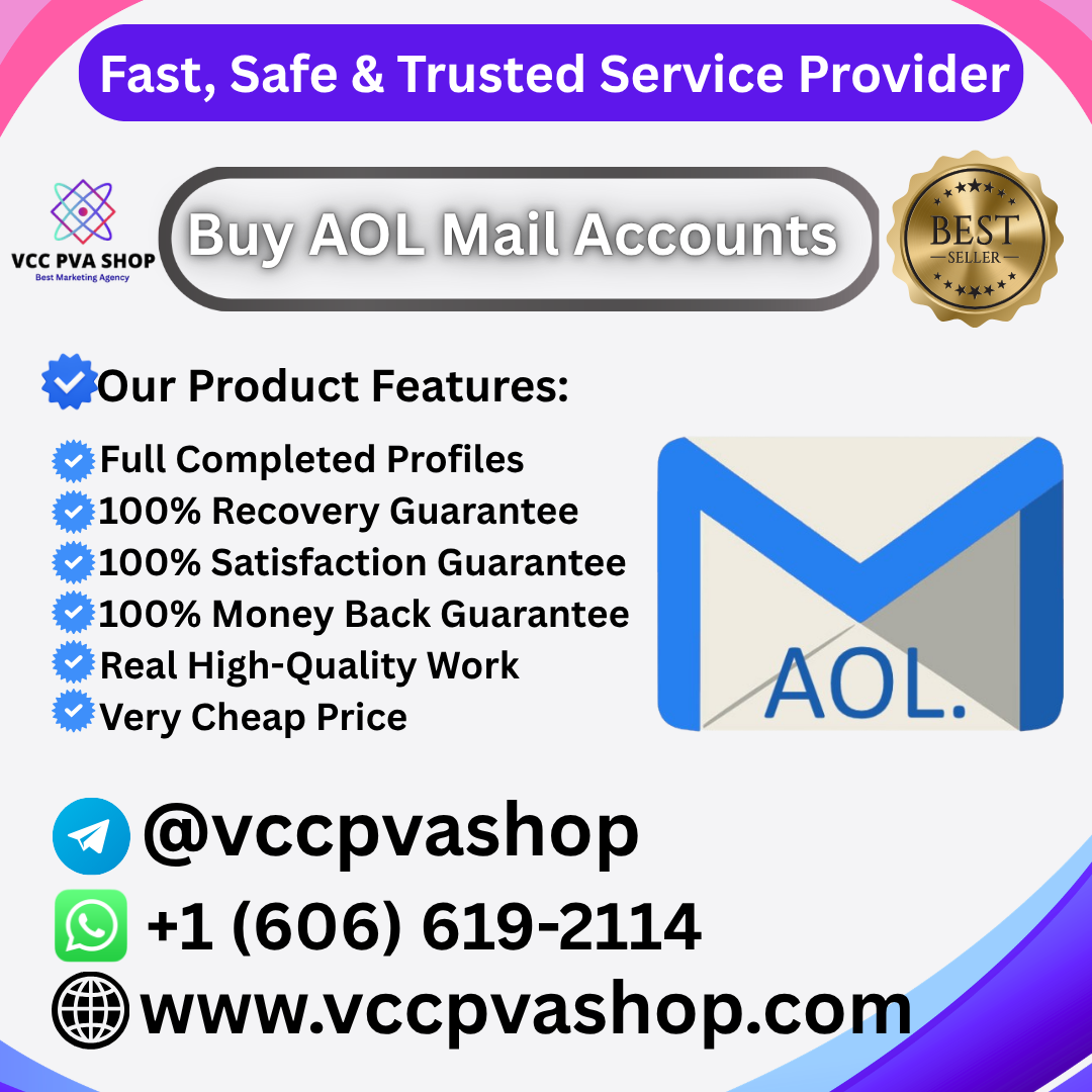 Buy AOL Mail Accounts - VCC PVA SHOP