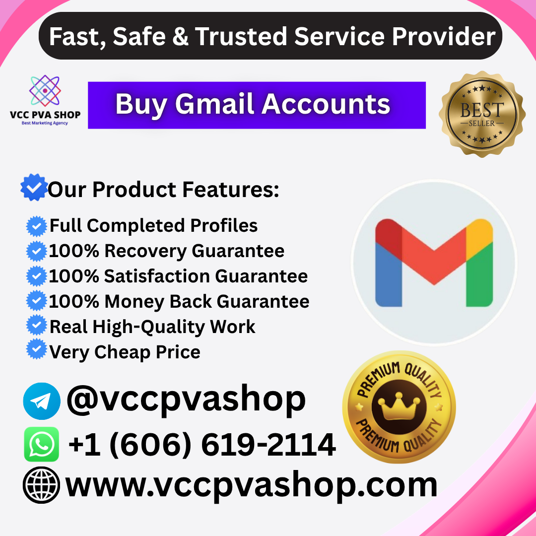Buy Gmail Accounts - VCC PVA SHOP