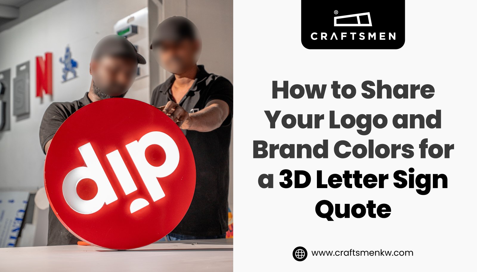 How to Share Your Logo and Brand Colors for a 3D Letter Sign Quote