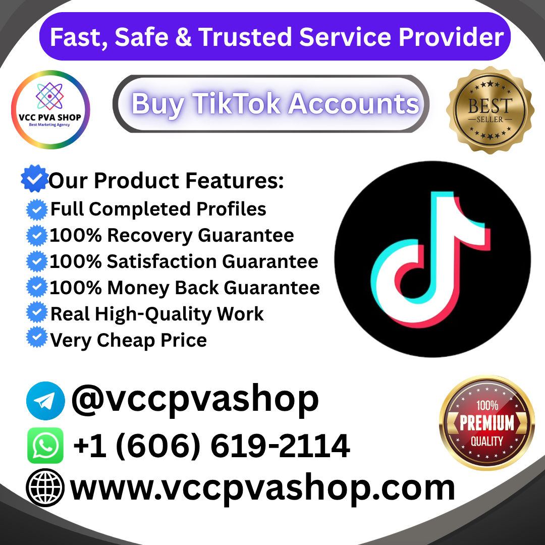 Buy TikTok Accounts - VCC PVA SHOP