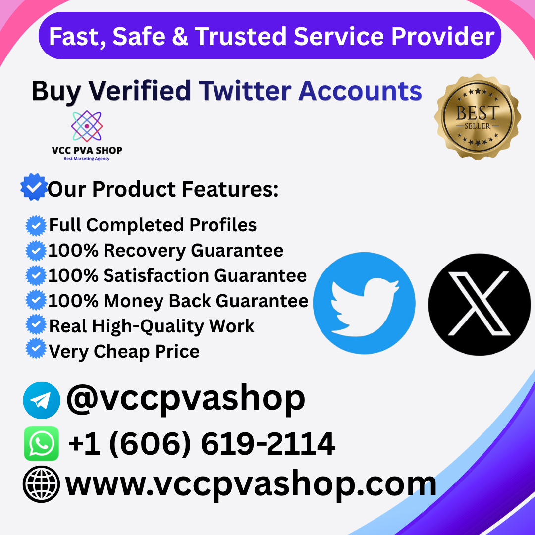 Buy Verified Twitter Accounts - VCC PVA SHOP
