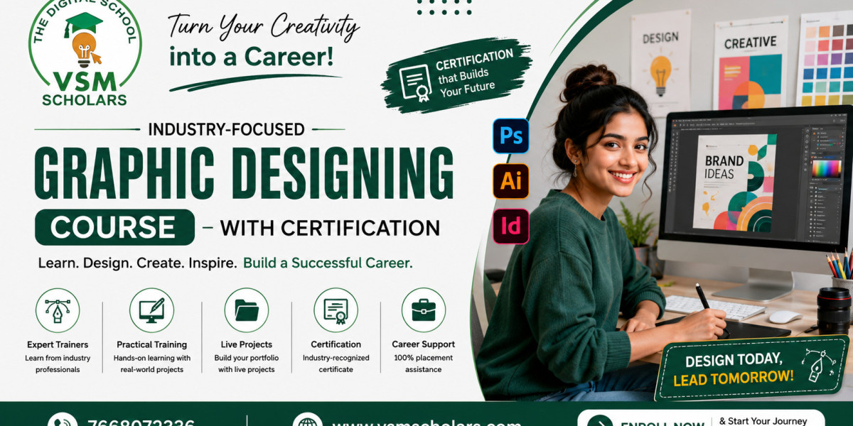 Turn Your Creativity into a Career with an Industry-Focused Graphic Designing Course