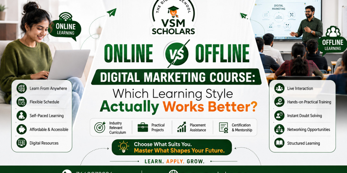 Online vs Offline Digital Marketing Course: Which Learning Style Actually Works Better?