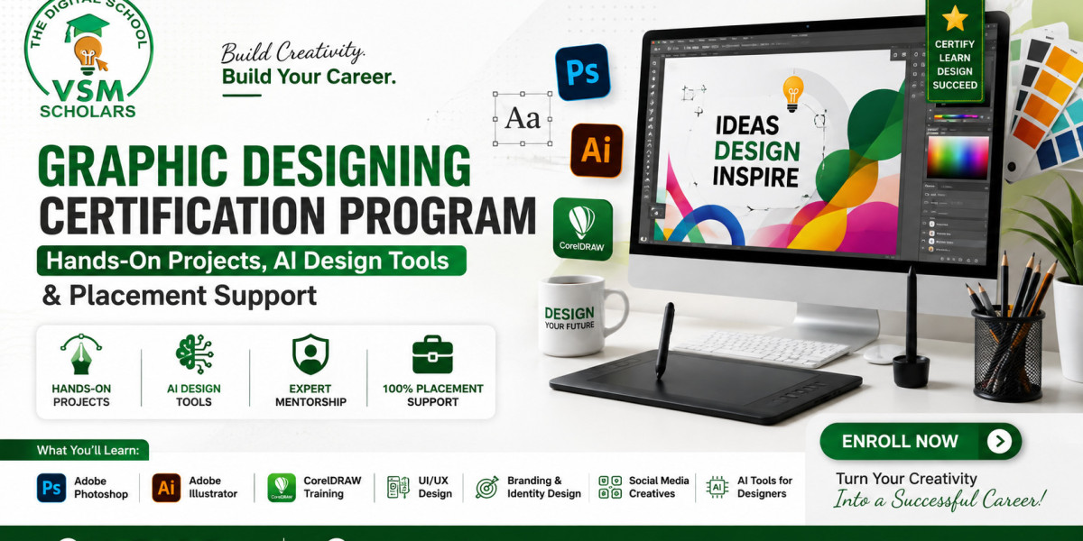 Graphic Designing Certification Program | Hands-On Projects, AI Design Tools & Placement Support