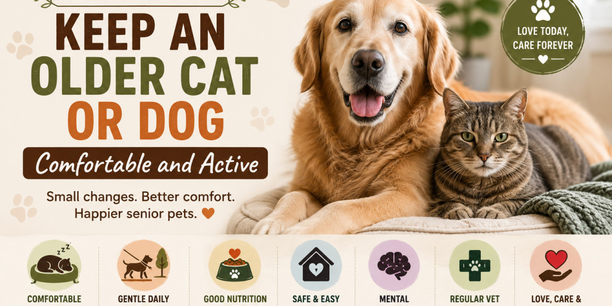 Simple Ways to Keep an Older Cat or Dog Comfortable and Active