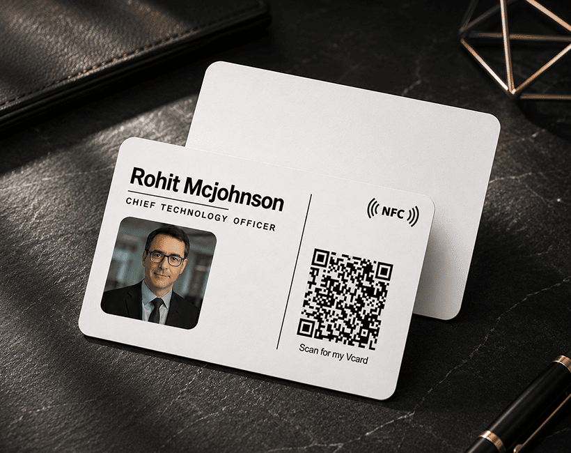 Executive NFC Business Card With Photo | Smart Business Card