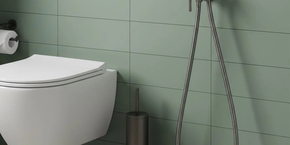 Black Douche Spray Kit – Sleek and Practical Bathroom Convenience